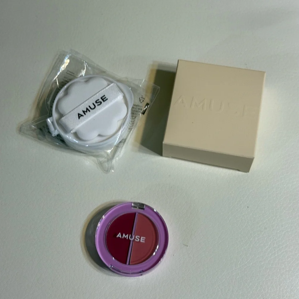 Amuse Dew Jelly Vegan Cushion Refill and Lip & Cheek Balm